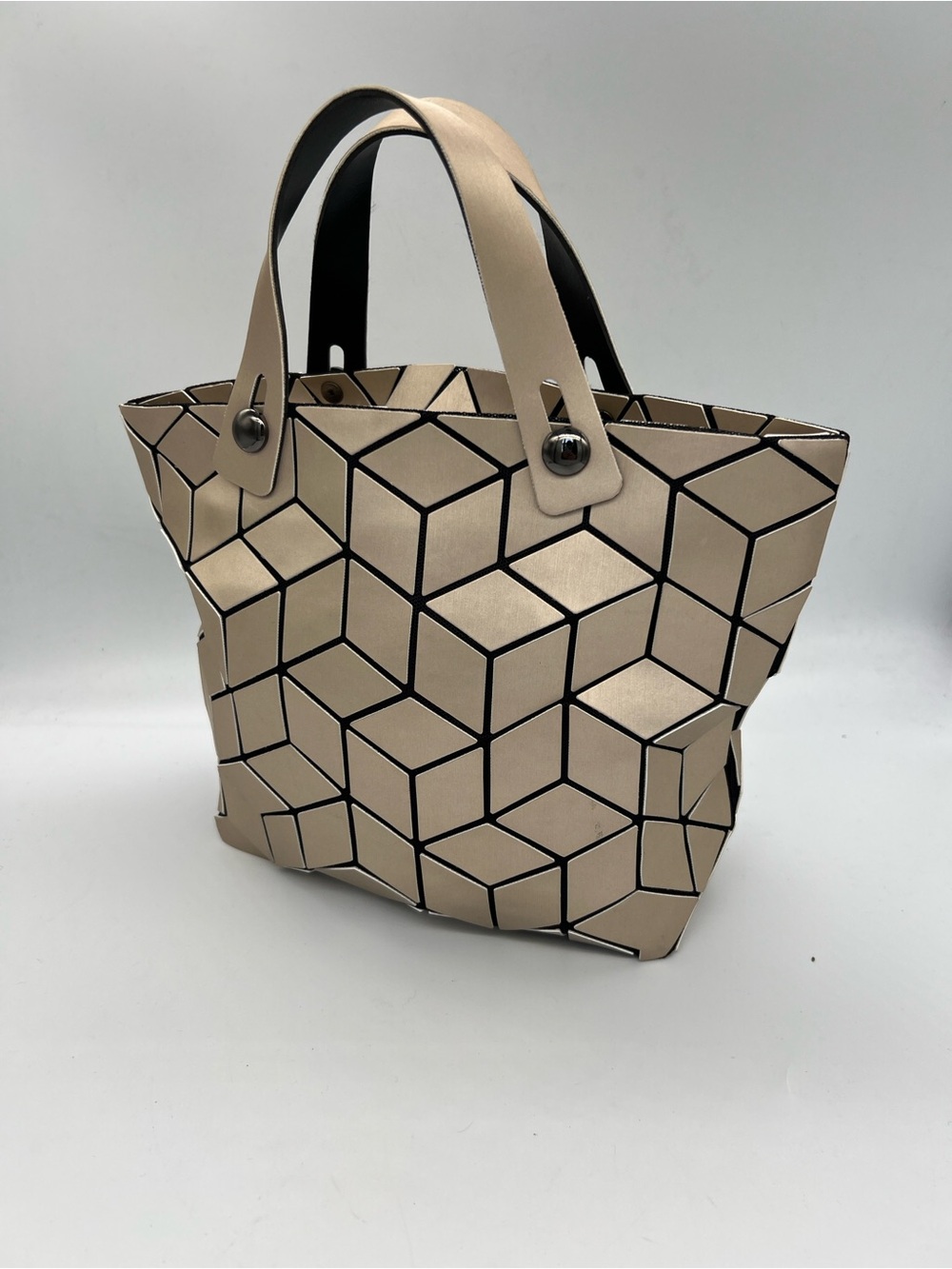 Patrizia Luca Geometric Cube Pattern small Tote Bag